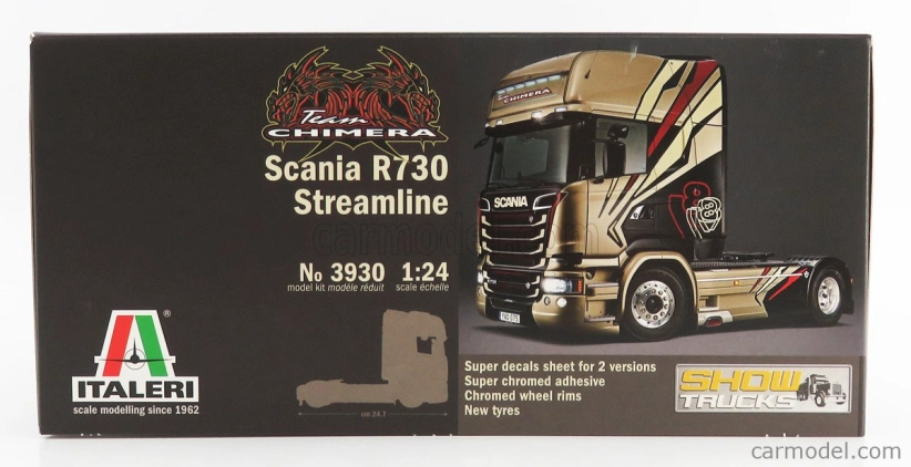 Italeri Scania R730 ťahač Streamline Team Chimera 2-assi 2011 1:24 /