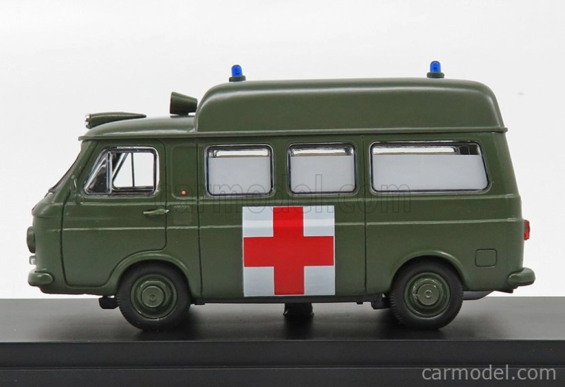Rio-models Fiat 238 Van Tetto Alto Ambulanza Esercito Italiano 1970 1:43 Vojenská zelená