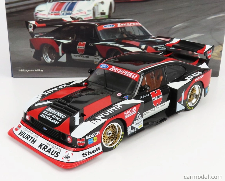 Werk83 Ford england Capri Turbo Gr.5 Zakspeed N 1 Drm 1980 Klaus Ludwig 1:18 Black