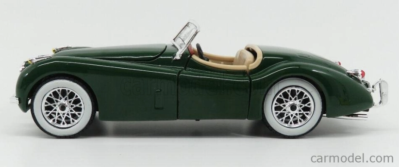 Bburago Jaguar Xk120 Cabriolet 1953 1:24 zelená