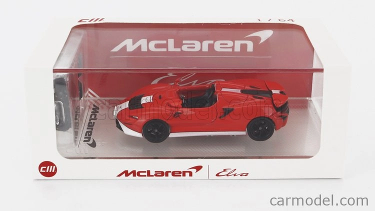 Cm-models Mclaren Elva 2020 1:64 červená biela