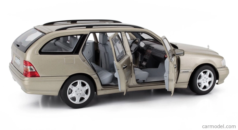Norev Mercedes benz C-class C200 (s202) T-modell Sw Station Wagon 1997 1:18 Kouřová Stříbrná Met