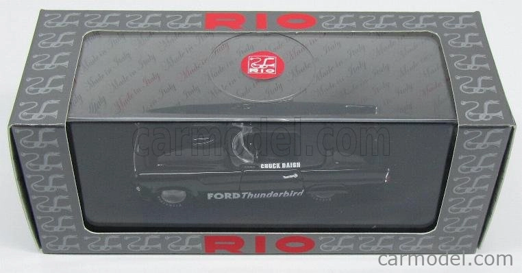Rio-models Ford usa Thunderbird Daytona Beach 1957 C.daigh 1:43 Black