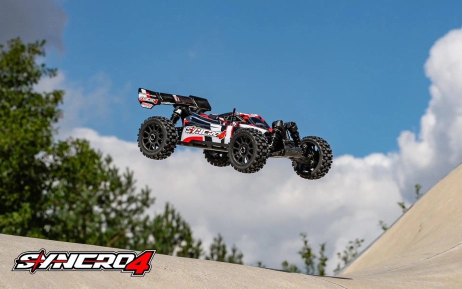 SYNCRO-4 - BUGGY 4WD 3-4S Brushless - RTR - 2026 červená