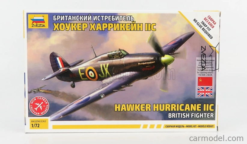 Zvezda Hawker Hurricane Iic Vojenské lietadlo 1941 1:72 /
