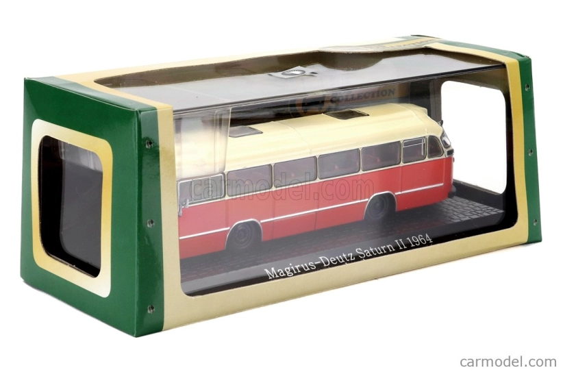Edicola Magirus Deutz Saturn Ii Bus 1957 - poškodenie Zobrazovací box 1:72 Red Cream