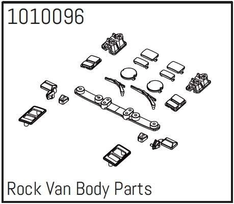 HBP240230 - (1010096) Rock Van Body Parts - PRO Crawler 1:18