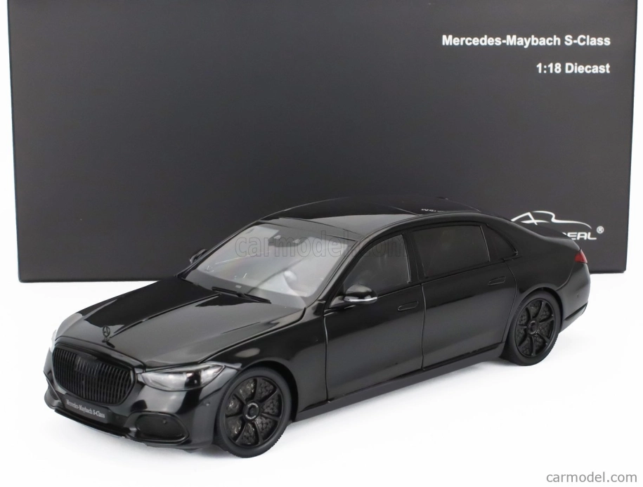 Almost-real Mercedes benz S-class S600 V12 Biturbo Maybach 2023 1:18 Obsidian Black