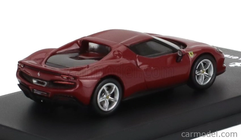 Edicola Ferrari 296 Gtb Hybrid 830hp V6 2021 - Con Vetrina - With Showcase 1:64 Red