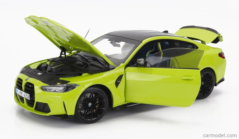 Minichamps BMW radu 4 M4 (g82) 2020 1:18 žltá čierna