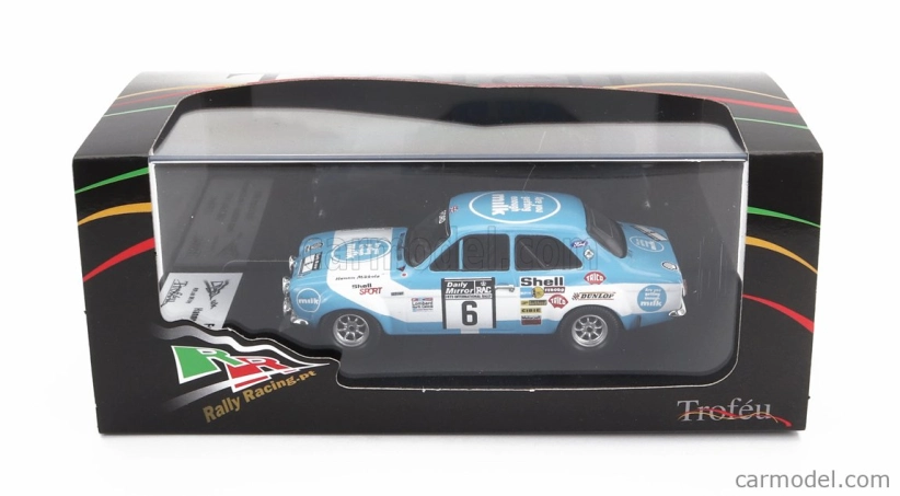 Trofeu Ford england Escort Mki (nočná verzia) N 6 Rally Rac Lombard 1973 Hannu Mikkola - John Davenport 1:43 Svetlo modrá biela