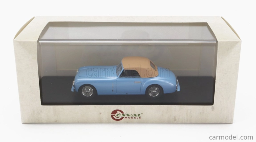 Esval model Cisitalia 202 Sc Stabilimenti Farina Cabriolet Closed 1947 1:43 Světle Modrá Krémová