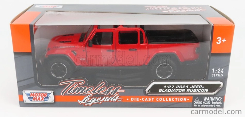 Motor-max Jeep Gladiator Pick-up Rubicon Hard-top Open 2020 1:27 Red