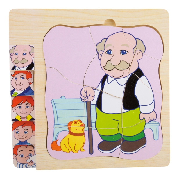 Small Foot Puzzle životní vývoj muže