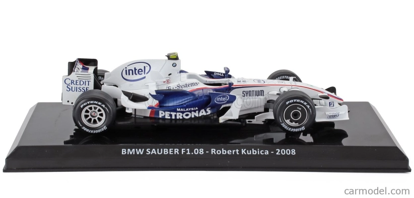 Edicola BMW F1  F1.08 N 4 Season 2008 Robert Kubica - Blister Box 1:24 Bílá Modrá