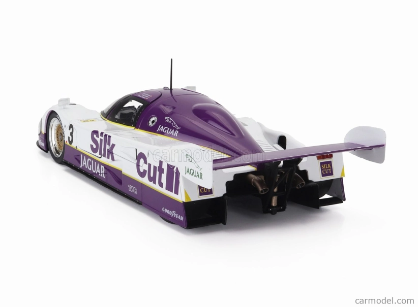 Cmr Jaguar Xjr12 7.0l V12 Team Silk Cut Jaguar T.w.racing N 3 Winner 24h Le Mans 1990 John Nielsen - Price Cobb - Martin Brundle 1:18 Bílá Fialová