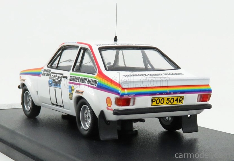 Trofeu Ford england Escort Mkii N 1 Rally Rac Lombard 1976 T.makinen - H.liddon 1:43 Bílá