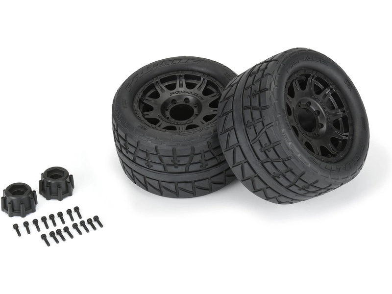 Pro-Line kolo 3.8" 1:8, pneu Menace HP BELTE, disk čený H17 (2)