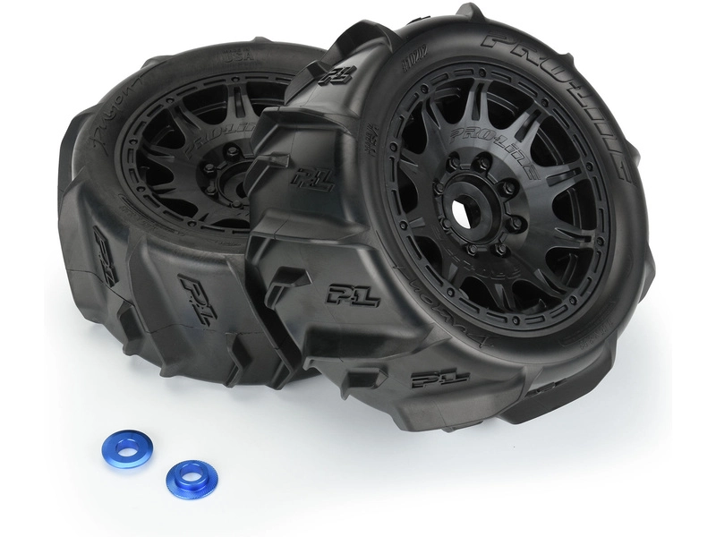 Kolesá Pro-Line 5,7", pneumatiky Dumont Sand/Snow, disk Raid H24 (2)
