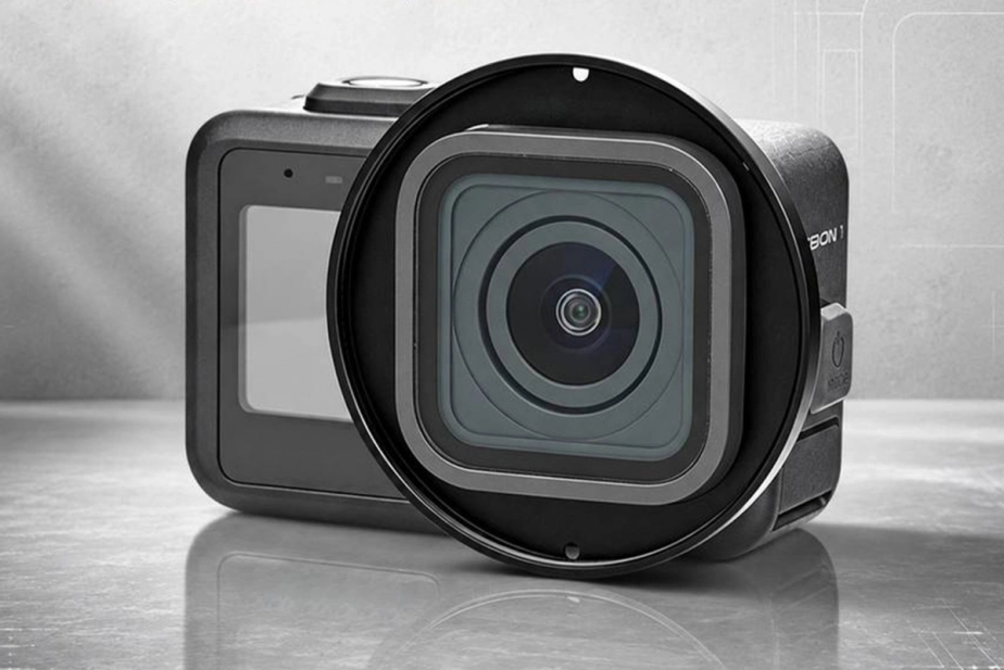 GoPro - UV filter PULUZ 58 mm s adaptérovým krúžkom a krytkou pre GoPro Mission 1/1 Pro