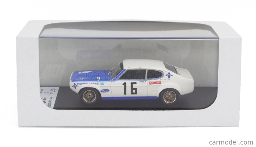 Trofeu Ford england Capri 2300 Gt N 16 Winner Rally Vila Real 1971 Jorge De Bragation 1:43 Bílá Modrá