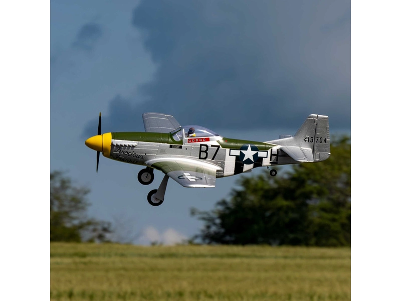RC letadlo E-flite P-51D Mustang 1.0m AS3X+ SAFE Select BNF Basic