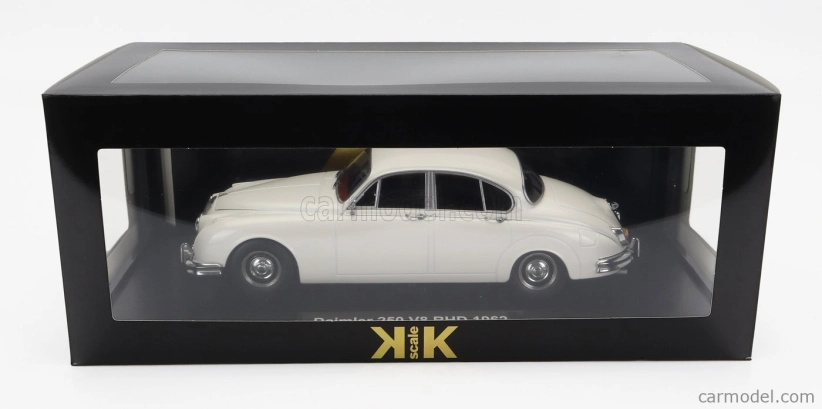 Daimler 250 V6 Rhd 1962 v mierke kk - čierny interiér 1:18 biely