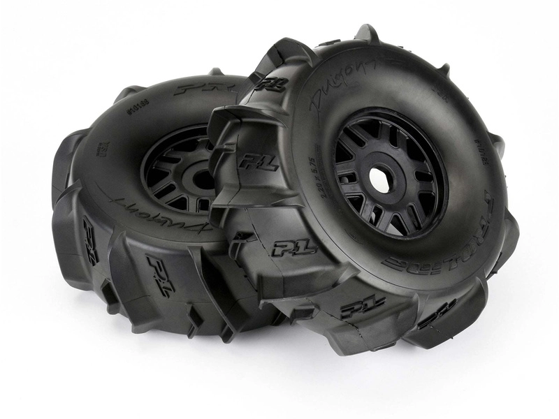 Kolesá Pro-Line 2.4/3.3", pneumatiky Dumont, čierny disk H17 (2)