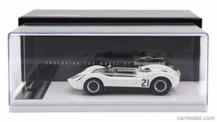 Tecnomodel Mclaren Elva Mark 1 N 21 Guards Trophy Brand Hatch 1965 G.hill 1:43 Bílá