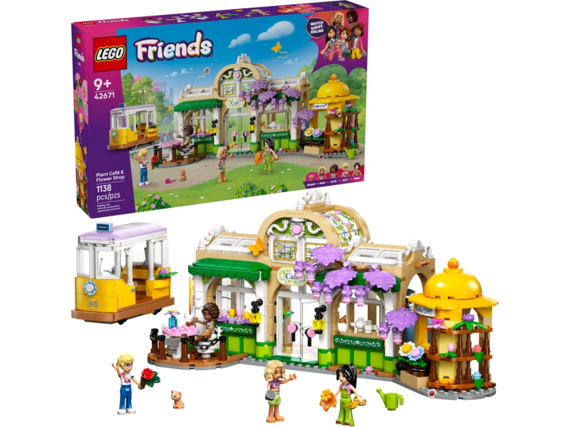 LEGO Friends - kaviareň plná rastlín a kvetinárstvo