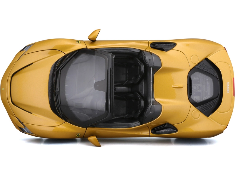 Bburago Ferrari SF90 Spider 1:18 žlutá metalíza