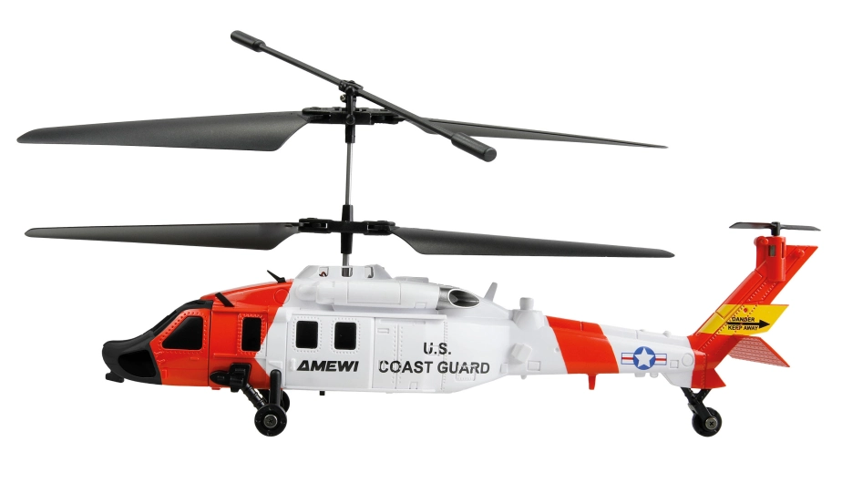 RC vrtuľník pobrežnej stráže UH-60 CX Black Hawk koaxiálny, 3 kanály, RTF