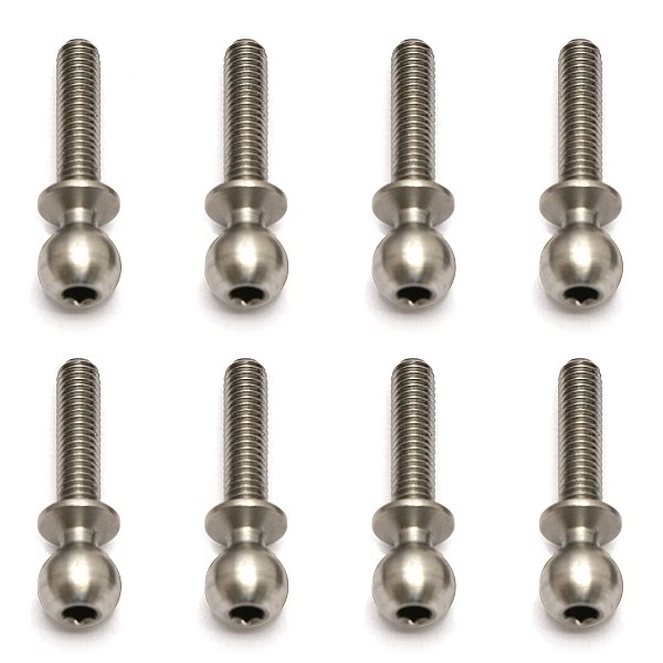 Kulové čepy, střibrné, 12mm, 10ks.