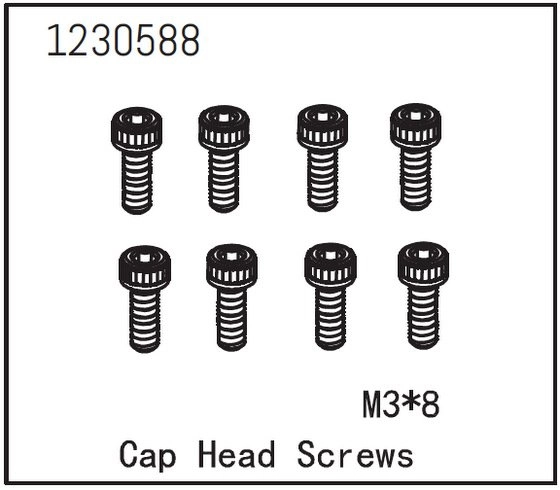 Cap Head Screw M3*8 (8)