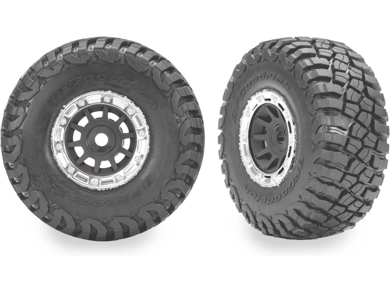 Traxxas kolo 1.4", šedý disk, pneu BFG Mud-Terrain (2)