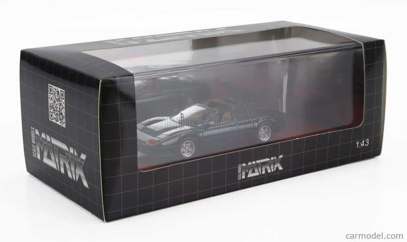 Modely v mierke Matrix Ferrari 512bb Targa Straman 1978 1:43 Black