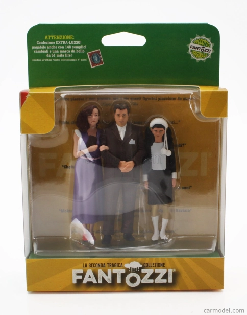 Nekonečná sada figúrok 3x Famiglia Fantozzi - Ragioniere Ugo Fantozzi - Signora Pina - Mariangela 1:18 Rôzne