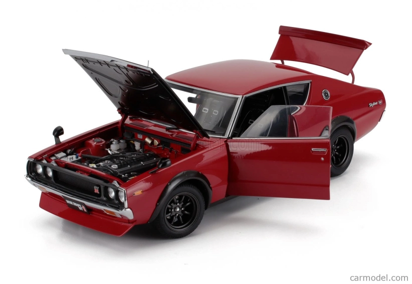 Autoart Nissan Skyline 2000 Gt-r (kpgc110) Vyladená verzia Coupe 1973 1:18 Červená čierna