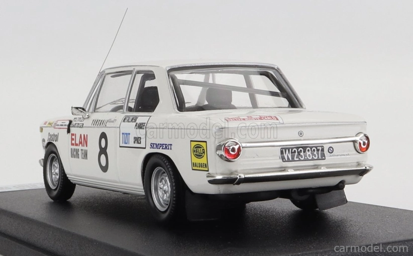 Trofeu BMW 2002 Ti (nočná verzia) N 8 Rally Montecarlo 1971 W.poltinger - H.hartinger 1:43 Biela