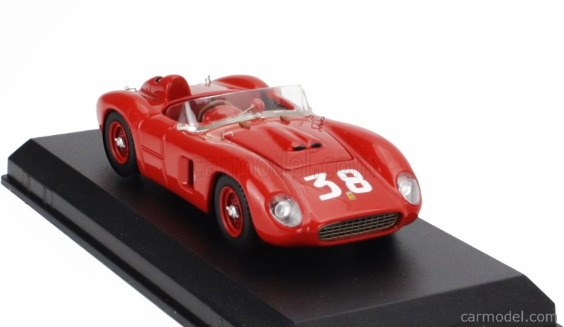 Umelecký model Ferrari 500tr Spider S/n.0640 N 38 2nd Circuito Del Posillipo Napoli Gp 1957 Renato Boffa 1:43 Red