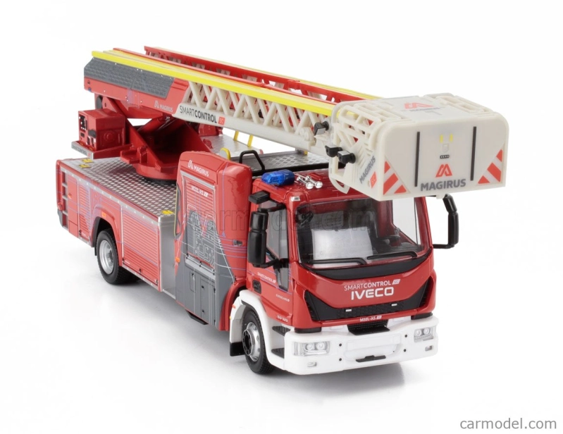 Eligor Iveco fiat Eurocargo Magirus Truck Ttl M32l-as Scala Otočný rebrík Sapeurs Pompiers 2012 1:43 červená biela
