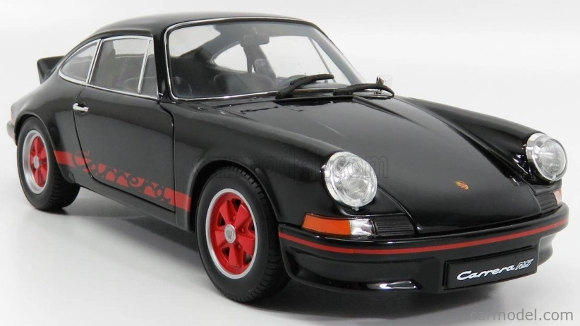 Welly Porsche 911 Carrera Rs 2.7 Coupe 1973 1:18 čierna červená