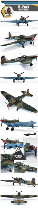 Model Kit lietadlo 12357 - IL-2m3 "Berlin 1945" (1:48)