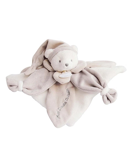 Doudou Darčeková sada – plyšový maznáčik béžový medvedík 24 cm – poškodený obal