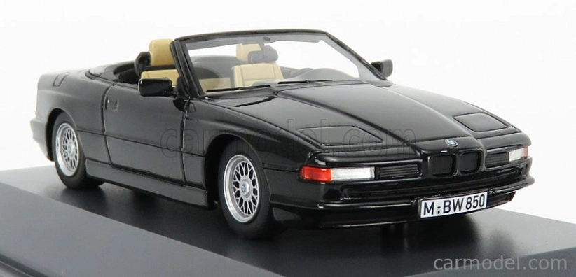 Schuco BMW 850i Cabriolet Open 1990 1:43 Black