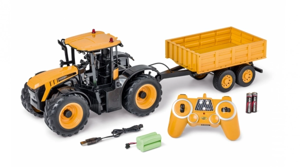 RC traktor JCB Fastrac 4200 s valníkom