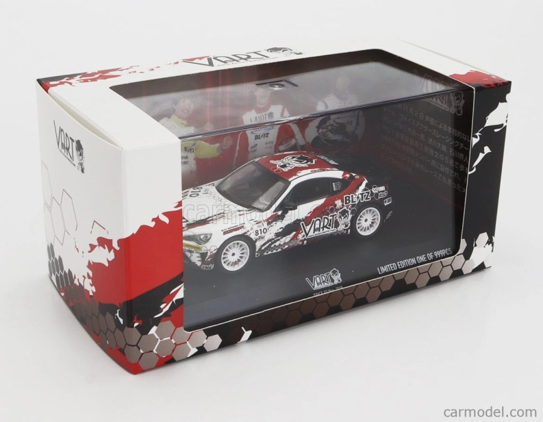 Kyosho Toyota 86 Vart N 810 Racing 2019 1:43 čierna biela červená