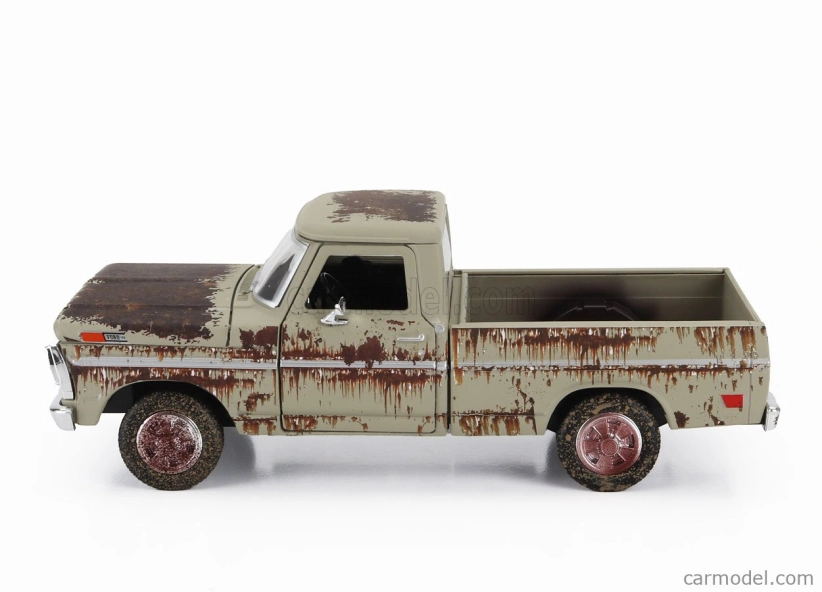 Motor-max Ford usa F-100 Pick-up Weathered Treasure 1972 1:24 Ruggine - Rust