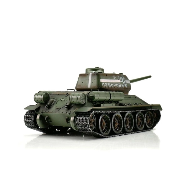 TORRO tank PRO 1/16 RC T-34/85 zelená kamufláž – infra IR – dym z hlavne