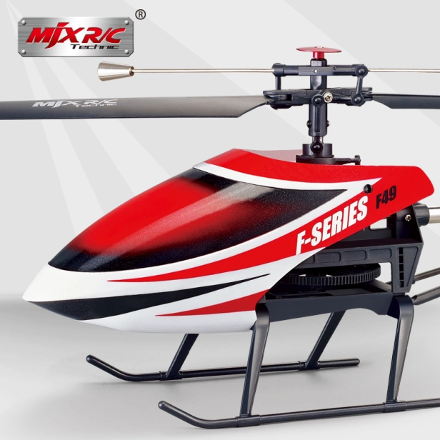 RC vrtuľník MJX F-49, červená